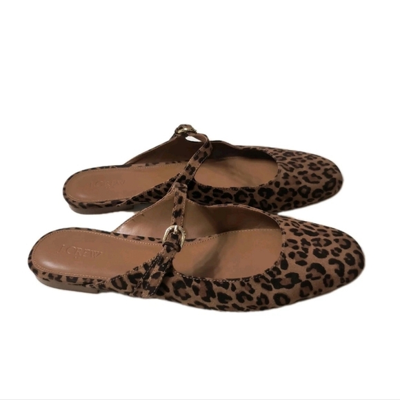 J. Crew Leopard Print Mules - Picture 2 of 8